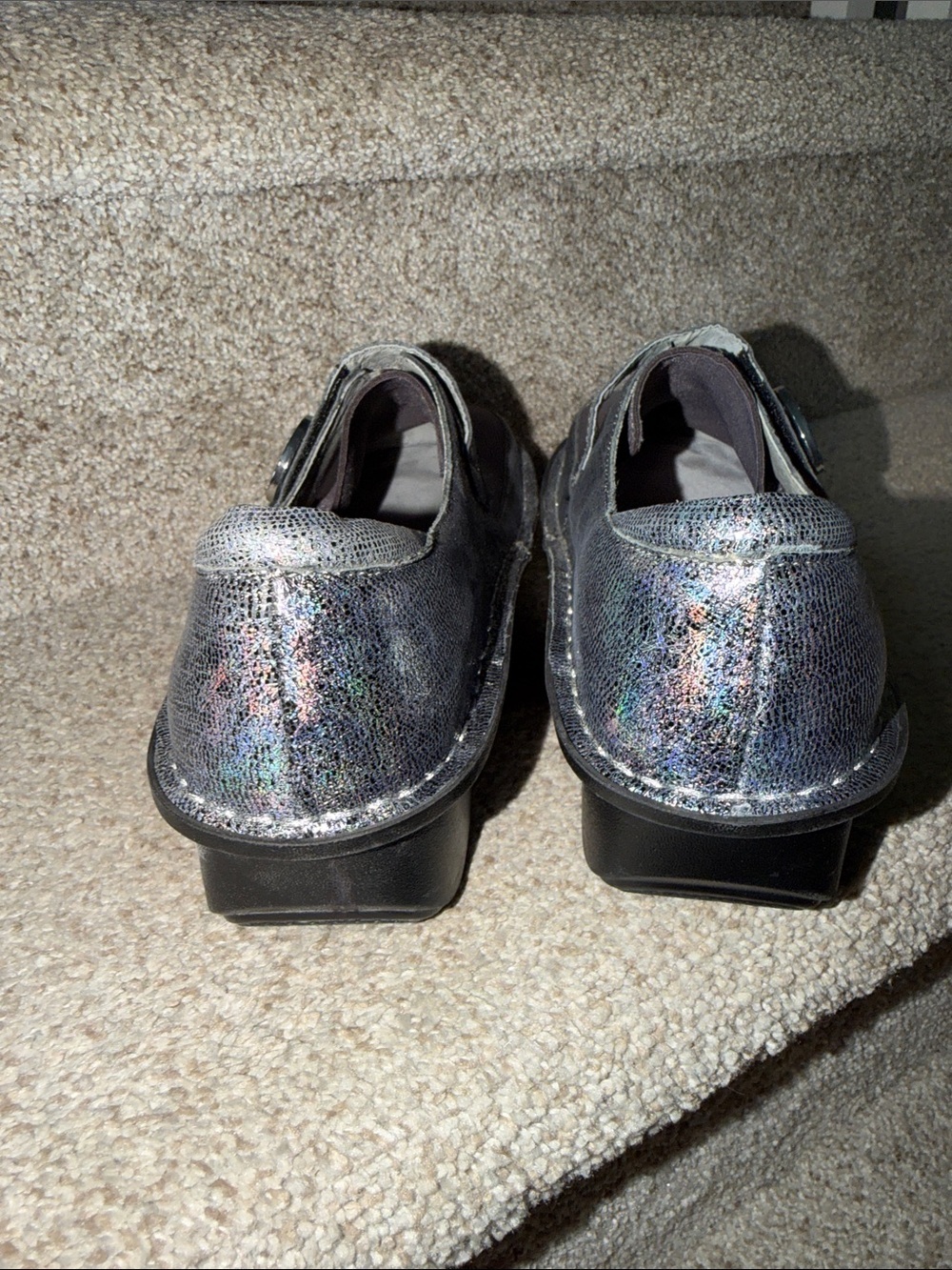 Women’s Algeria  By PgLite Metallic Gray Slip-On Casual Shoes - Picture 4 of 7